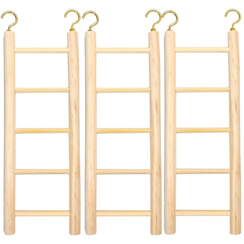 펫츠핸들러 앵무새 내츄럴 원목 사다리 22cm, 3개