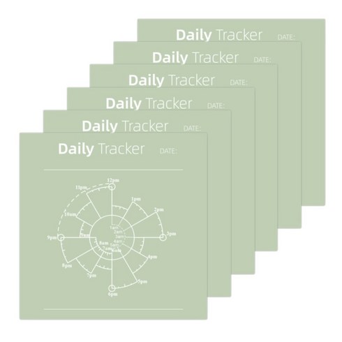 오트라 마크 클리어 점착메모지, daily tracker, 6개