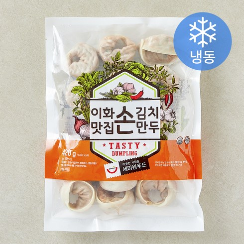 세미원 이화맛집 김치손만두 (냉동), 420g, 1개