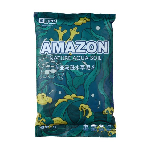 YEE 아마존 네이쳐아쿠아 영양흡착계 수초 소일, 1.5L, 2개
