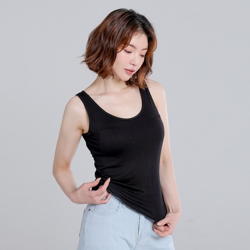 arua 아루아 여성용 민소매 비스코스인견 캡나시 빅사이즈 브라탑