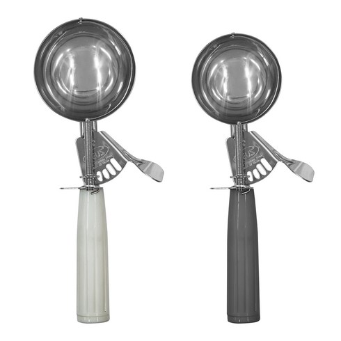 제우스 아이스크림스쿱 6호 + 8호 세트, 화이트 + 그레이, 1세트