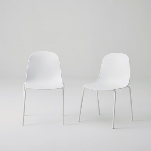 한샘 일반형 라이트 체어, 화이트, 2개