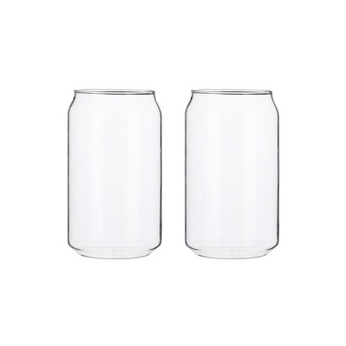 블룸엣홈 내열유리 캔 맥주잔 중 380ml, 2개