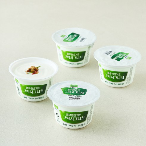 풀무원 그릭시그니처 컵플레인 4개입, 600g, 1개