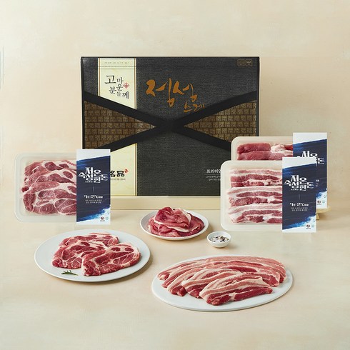 저온숙성한돈 모듬한돈 선물세트 (냉장), 1세트, 1.6kg