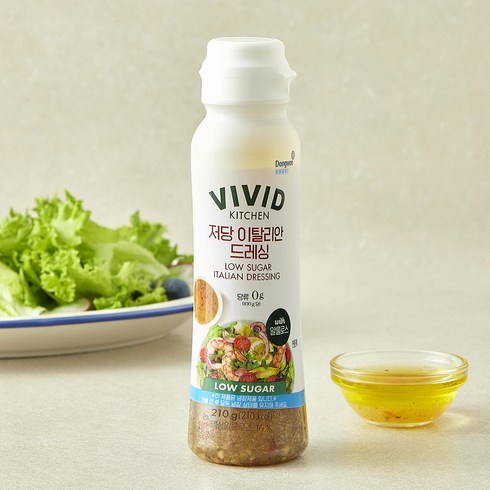 비비드키친 저당 이탈리안 드레싱, 210g, 1개