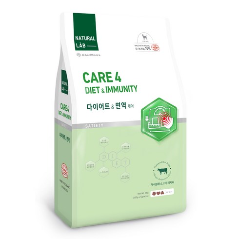 네츄럴랩 강아지 케어 유기농 기능성 사료, 다이어트(체중감소), 6kg, 1개