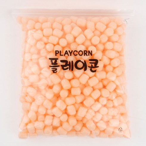 플레이콘 만들기재료 리필 500p, 연주황, 1개