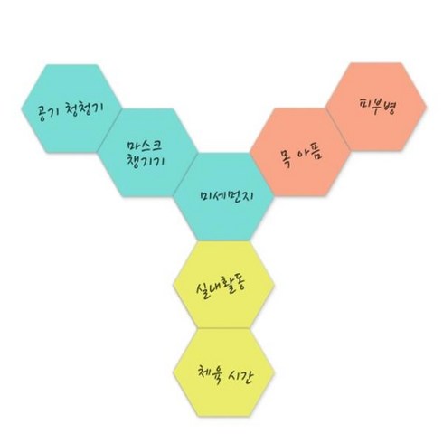 아이스크림 씽킹 화이트보드 모듬색상