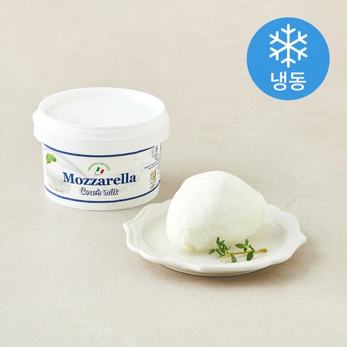 유로포멜라 모짜렐라 카우 치즈 (냉동), 100g, 1개