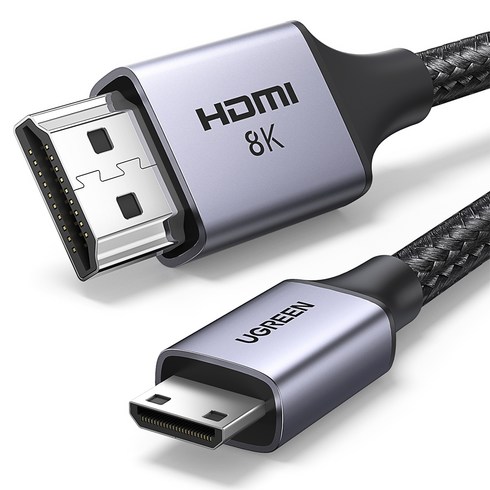 유그린 8K 60Hz Mini HDMI to HDMI 2.1 모니터 케이블, 1개, 2m