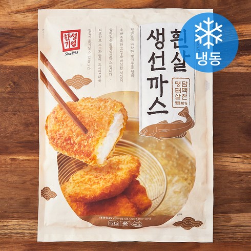 한성기업 명태 흰살 생선까스 (냉동), 1.2kg, 1개