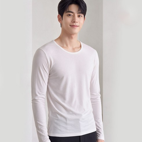 남성 발열내의 모달 보온 상의 내복 히트앤웜 이너웨어 슬림핏 기본 겨울 긴팔