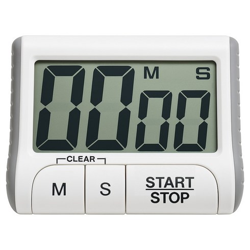 램스혼 타이머 주방 쿠킹 제빵 요리 TIMER, 1개, 화이트(DT-100)