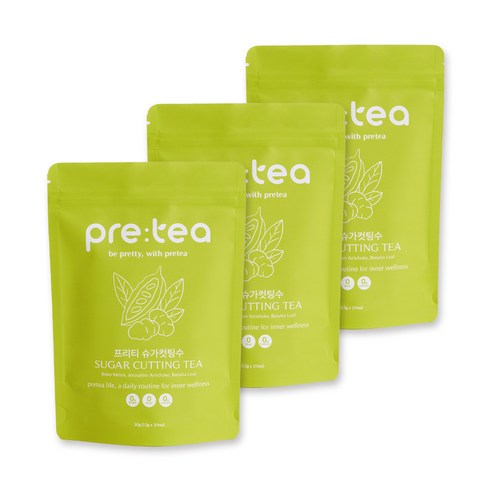 프리티 여주차 돼지감자차 혈당 특허 당뇨 차, 1.5g, 3개, 20개입