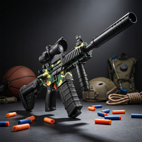 M416 너프건 돌격소총 장난감총 77cm, 1세트