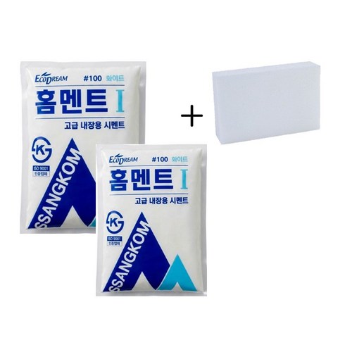 쌍곰 홈멘트 1 백색 소포장 내장줄눈 2kg, 2개