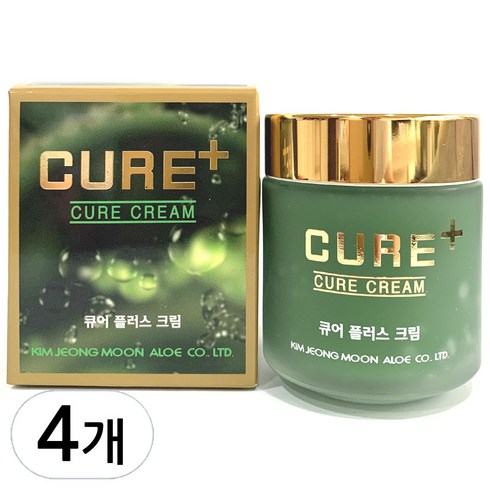 김정문알로에 큐어 플러스 크림, 80g, 80ml, 4개