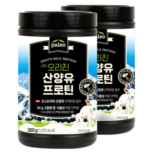 오리진 팔레오 산양유 프로틴 단백질 박군 초유, 360g, 2개