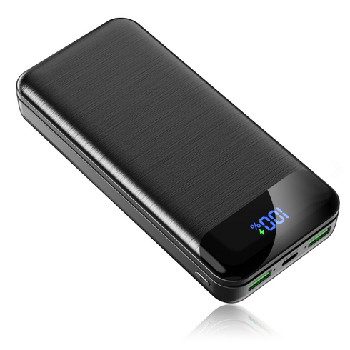 KLIFE 고속충전 대용량 보조배터리 20000mAh PD 22.5W QC3.0 잔량표시, 블랙, PD-Q2