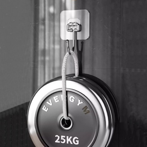 노보타 초강력 무타공 접착식 벽걸이 후크 걸이, 투명, 20개