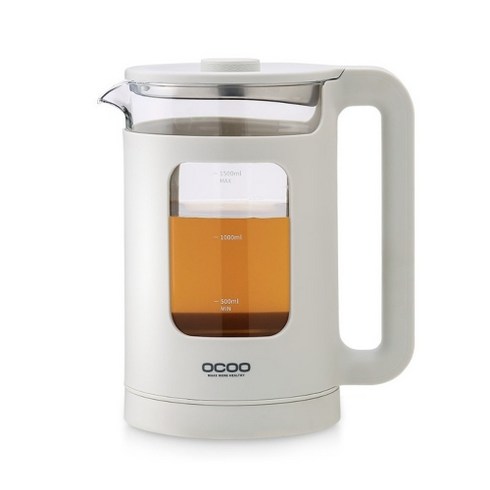 오쿠 LED 유리 전기포트 베이지그레이 1.5L, OCS-TP160G