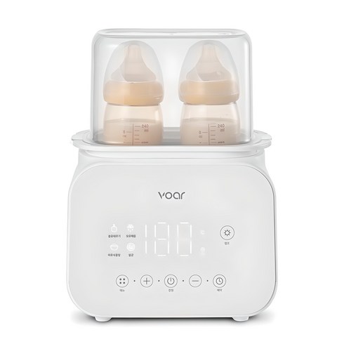 보아르 아가 맘마 보틀워머 분유 젖병 중탕 살균기, VST-003WH