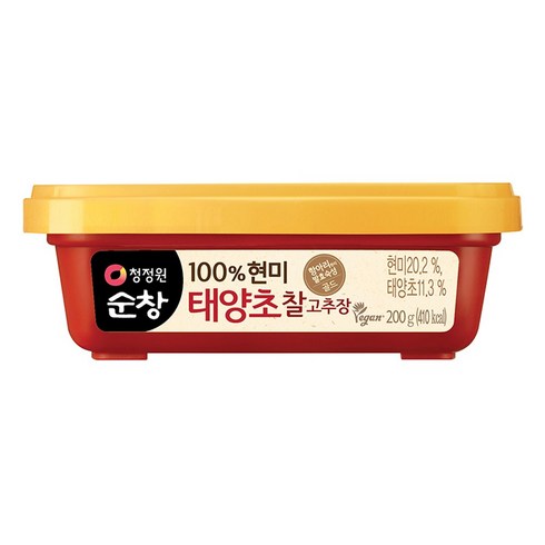 청정원순창 태양초 찰고추장, 200g, 1개