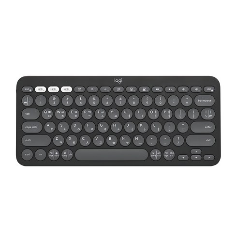 로지텍 무선 텐키리스 키보드, 스모키블랙, K380S, 제조사축