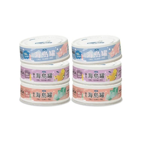 블루베이 고양이 칠 아일랜드 파테 닭 앤 오리 습식사료, 80g, 6개
