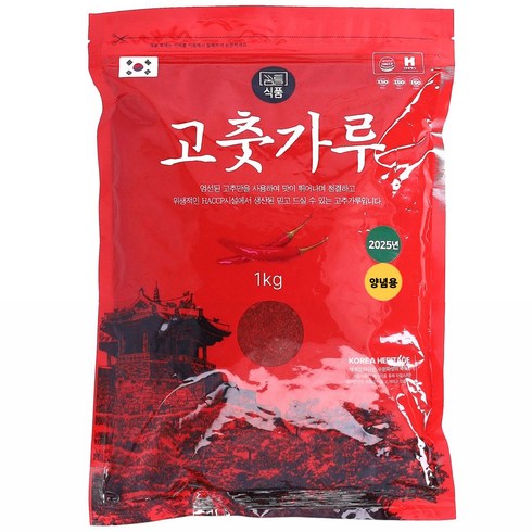 25년 햇고추 꿈틀식품 국산 고춧가루 최근제조 양념용, 1kg, 1개
