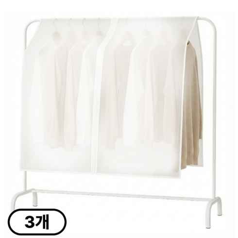 동운랩 안티 더스트 행거 커버 가리개, 1세트, 3개입