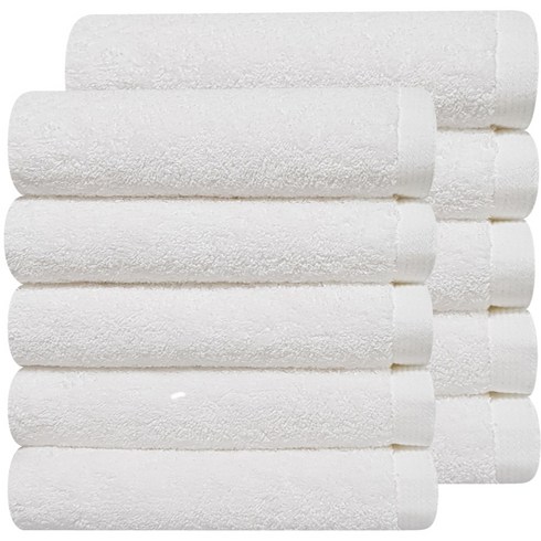 다주타올 두꺼운 호텔수건 40수 코마사 200g, 화이트, 10개