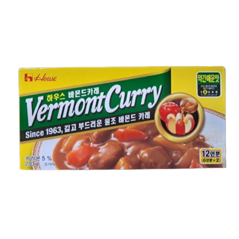 버몬트카레 약간매운맛, 230g, 5개