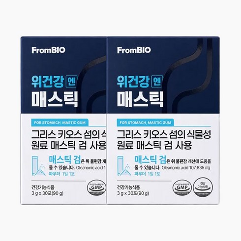 프롬바이오 위건강엔 매스틱, 90g, 2개