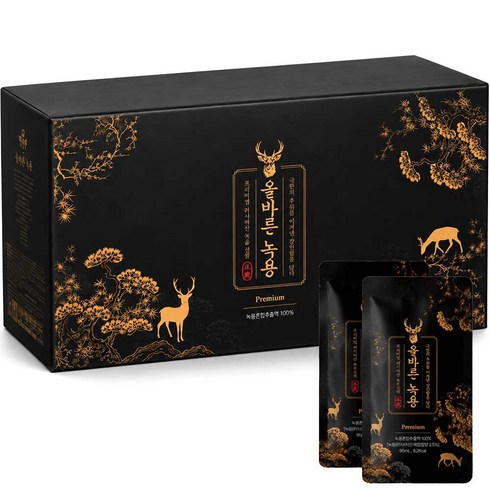 건강마루 러시아 올바른녹용 1박스 부모님 추석설날 명절 건강즙 건강선물, 95ml, 30개