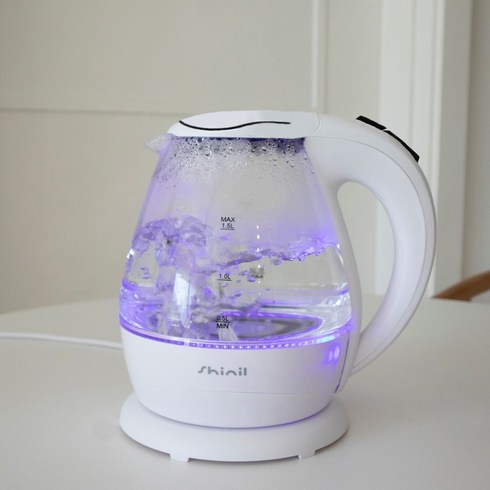 신일 내열유리 무선 전기포트 1.5L, 단일