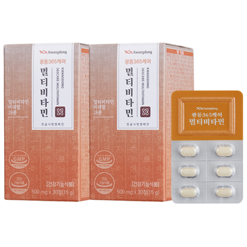광동 365케어 멀티비타민, 30정, 2박스