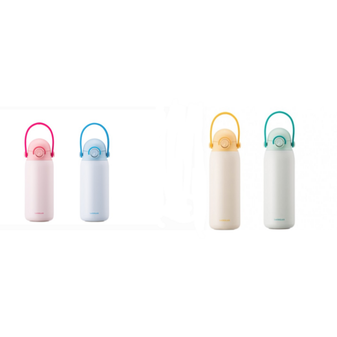 락앤락 키즈스트랩 텀블러, 블루, 350ml, 1개