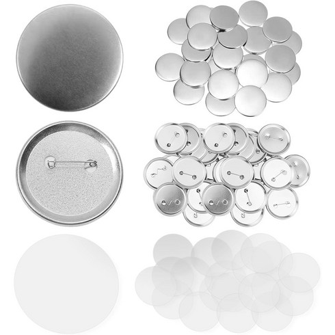 GAPINO 뱃지 만들기 뱃지제작 핀버튼 재료 메달 캔 배지 굿즈 제작 재료, 58mm, 100개