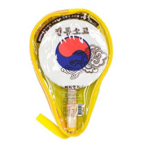 베리악기 인효 전통 소고 + 케이스 랜덤발송, 혼합색상, 3개