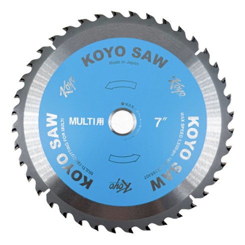 코요 TCT 원형톱날 다용도 멀티 팁쏘 180mm 7인치 40날 팁쏘, 1개, 1개