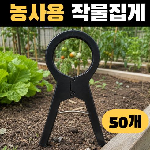 조온하루 농사용 작물 집게 30mm 오이집게 5호, 50개