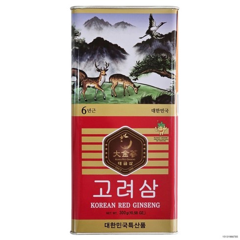 고려홍삼 6년근 홍삼 캔소편 50뿌리이하 금산홍삼 발효홍삼 홍삼뿌리 말린홍삼 뿌리홍삼, 300g, 1개