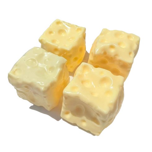 비비돔 치즈슬랑이 시퀴시 말랑이 슬라임, 1개, 100g, 노랑 5cm