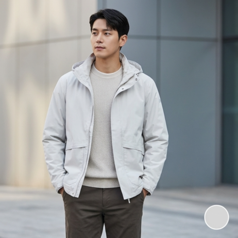 밀레 가을 바람막이 캠핑 윈드브레이커 남자 제나픽 파우치