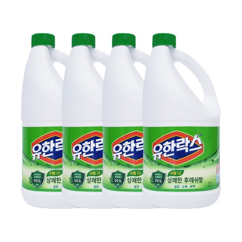 유한락스 후레쉬, 2L, 4개