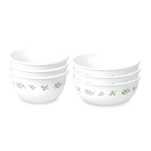 코렐 라임 트리 공기 3p + 대접 3p 세트, 혼합색상, 단품, 1세트