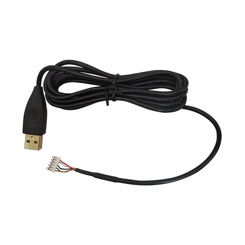 G1 금도금 고급 USB 단선수리 케이블, 블랙, 단품
